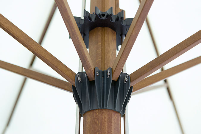 Jumbrella-Stuetzkranz-Offen-Golden-Oak-Bahama-de Bahama Jumbrella Schirmgestell Speichen in Golden Oak