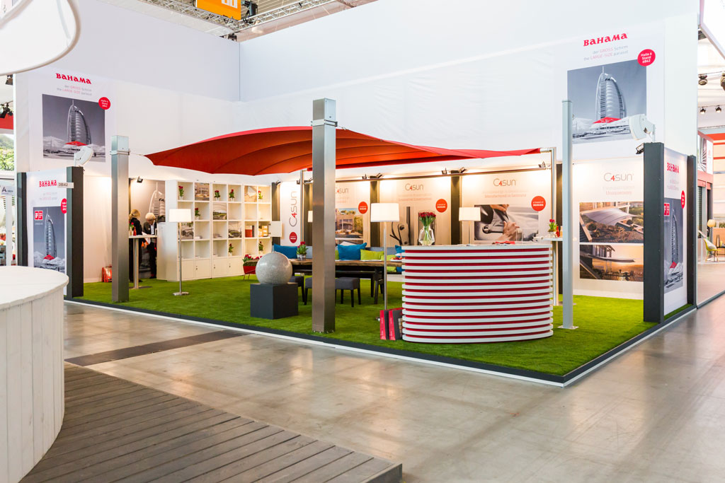 C4sun Sonnensegel von Bahama auf der R+T Messe 2018 in Stuttgart