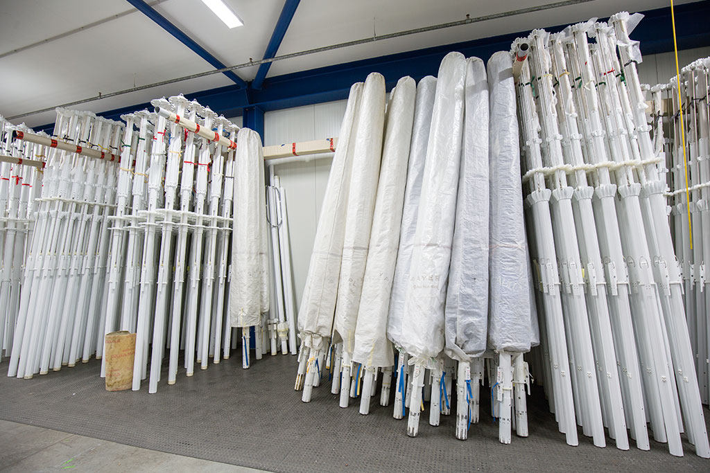 Lagerung der Bahama Sonnenschirme