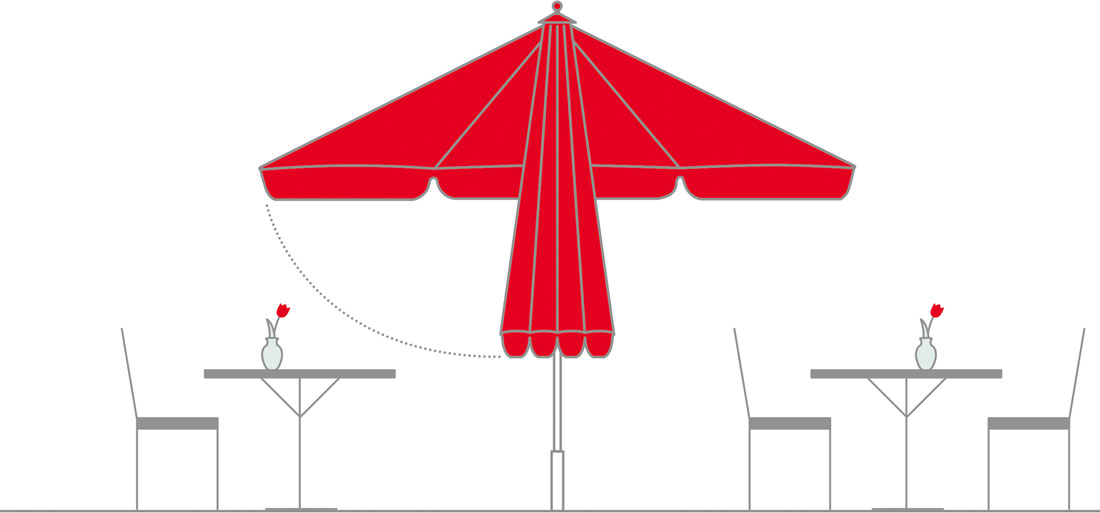 Skizze fuer Bodenfreiheit - Bahama fuer Hotellerie