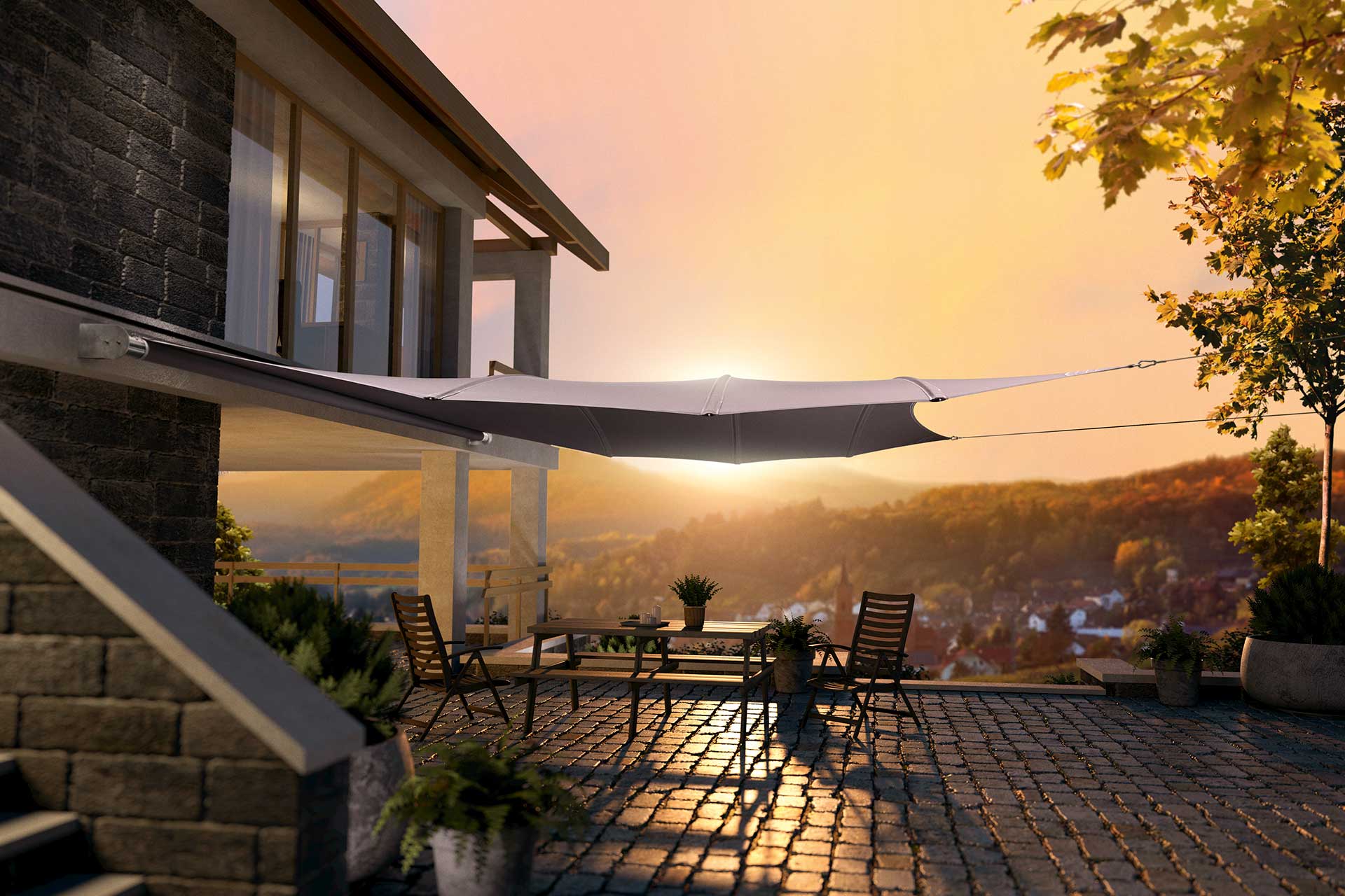 C4sun High-End Sonnensegel Square4sun